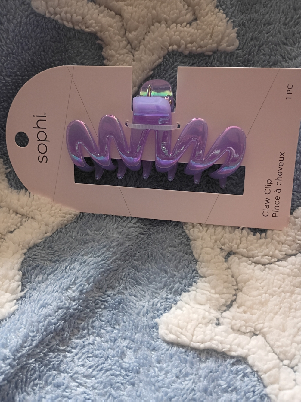 sophie b. Lavender Wavy Claw Hair Clip